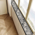 Vintage Black Floral Tile