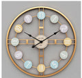 402057 (Roman + Numbers) Gold Frame + Black Hands 16 inches