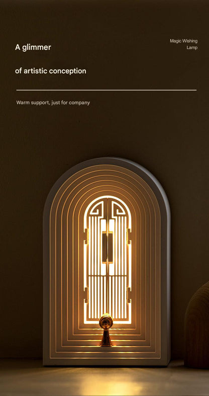 white nordic table lamp with usb charging