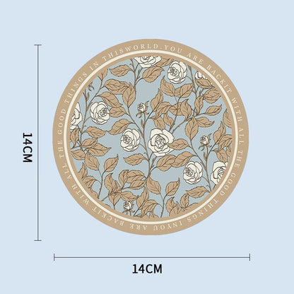 Waterproof round dining table mat