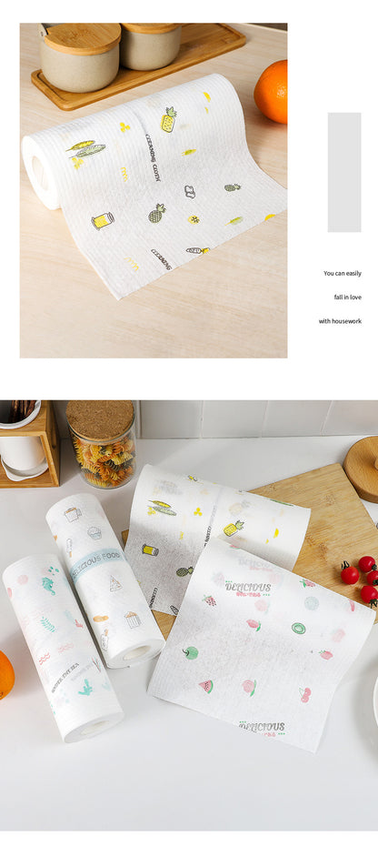 Convenient dual-use cleaning paper towels in action