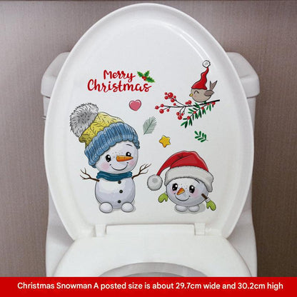 humorous Santa bathroom decor 9