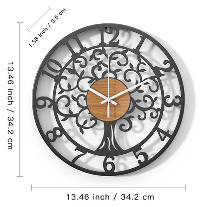 Elegant Wall Clock in Decorated Room