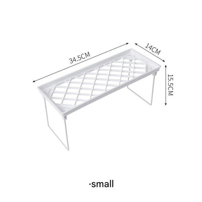 Collapsible storage rack for bathroom organization