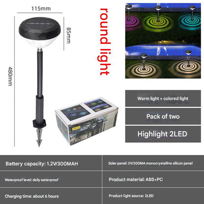 LED garden spotlight nighttime ambiance