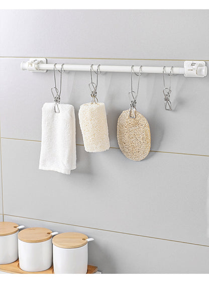 stainless steel bathroom hooks image