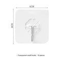 Transparent Small Hooks (Pack of 10)