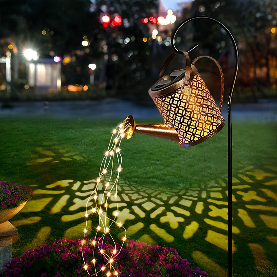 Solar garden light with ambiance