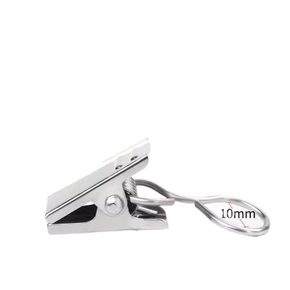 Modern curtain clip in use