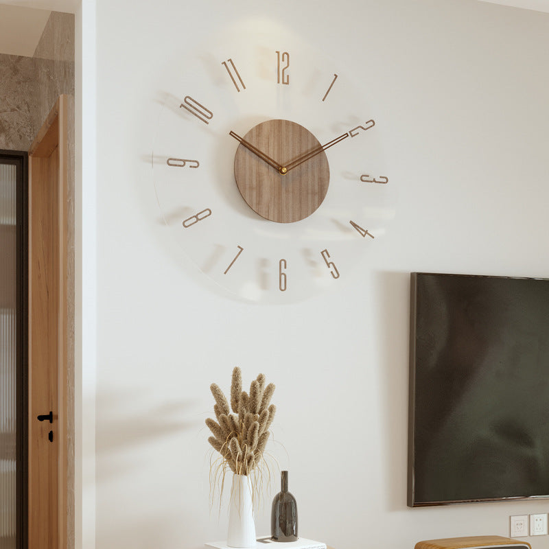 Modern Minimalist Silent Wall Clock Image 1
